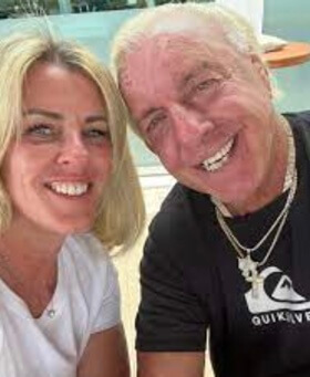 Megan Fliehr and her father, Ric Flair. 